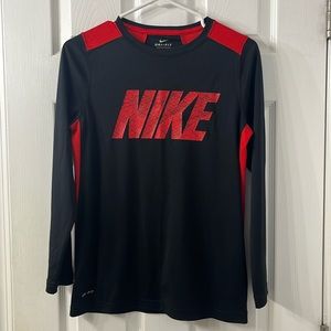 Boys Nike DriFit long sleeve tee size Large